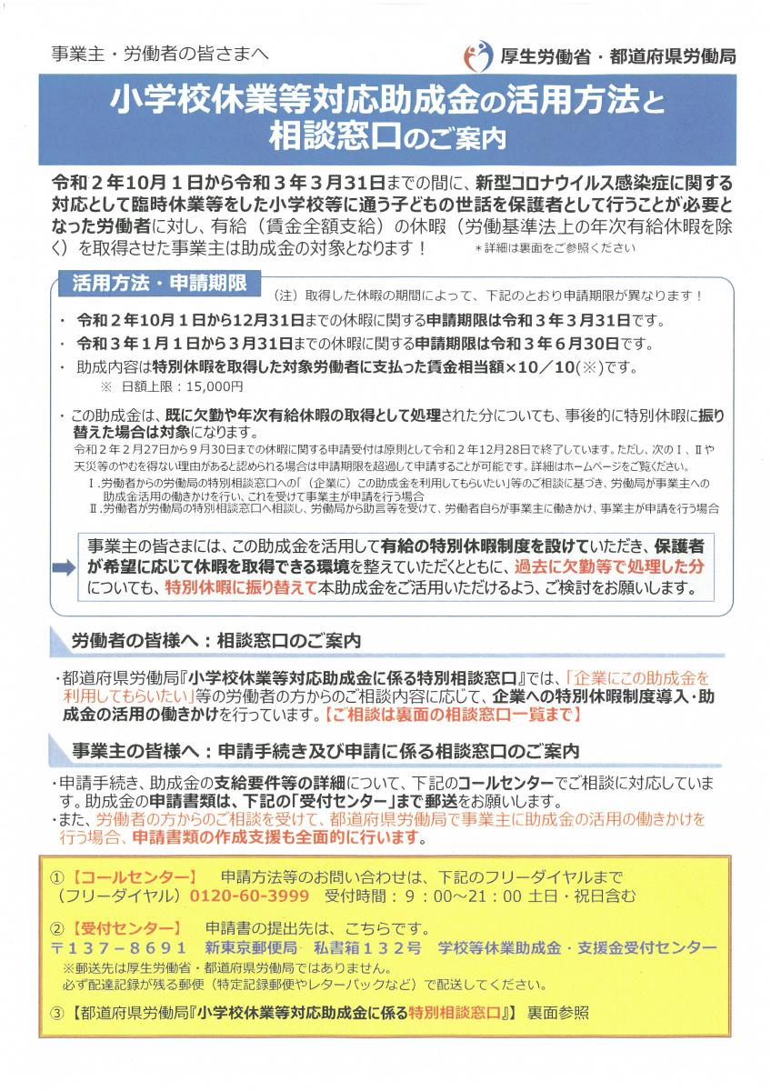 助成金・支援金 助成金・支援金